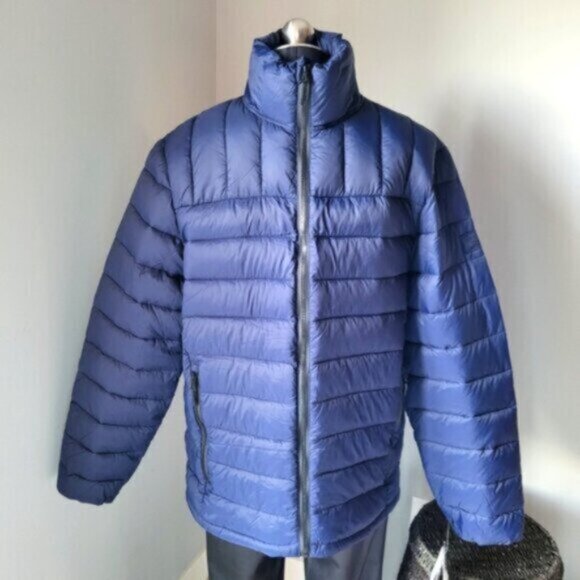 Reebok Blue Eco Down Bomber Puffer Jacket NWT Sz M - Picture 6 of 10